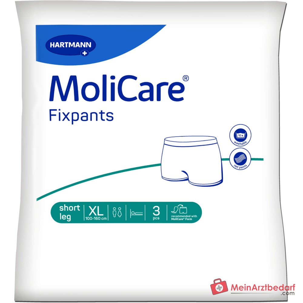 MoliCare Fixpants korte broekspijpen mesh maat XL heupomvang 100-160 cm