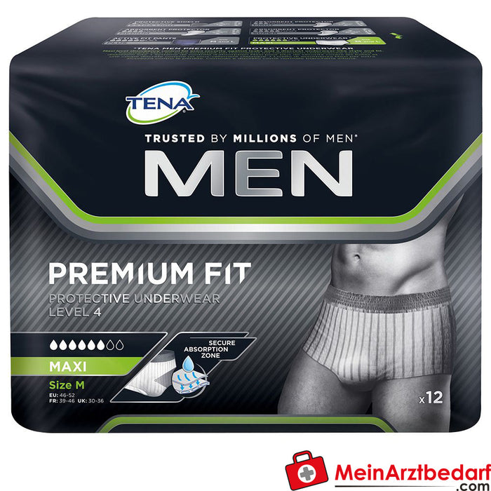 TENA MEN Premium Fit Roupa interior de proteção Nível 4 M