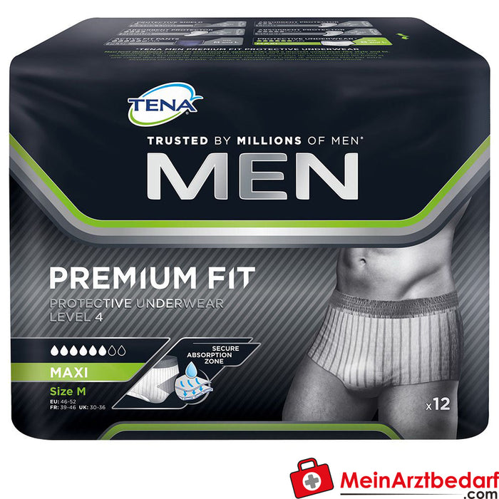 TENA MEN Premium Fit Beschermend Ondergoed Niveau 4 M