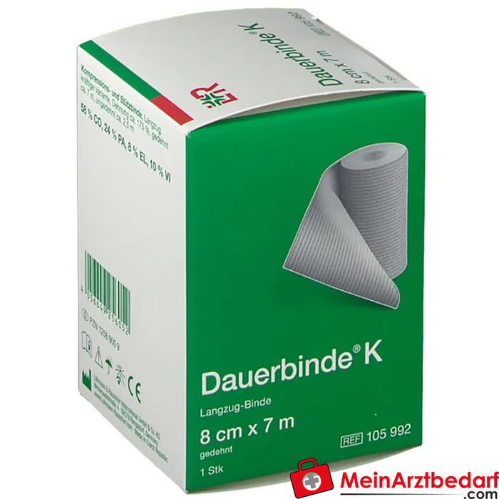 Kalıcı bandaj® K 8 cm x 7 m, 1 adet.