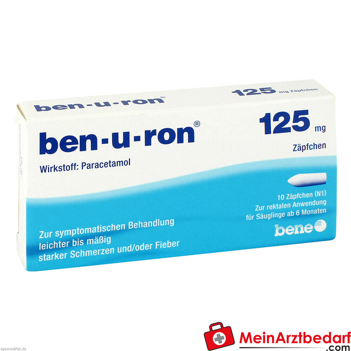Ben-u-ron czopki 125 mg