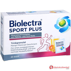Biolectra Sport Plus Magnesium / Calcium / Kalium / Chlorid / Natrium Trinkgranulat, 20 Beutel.