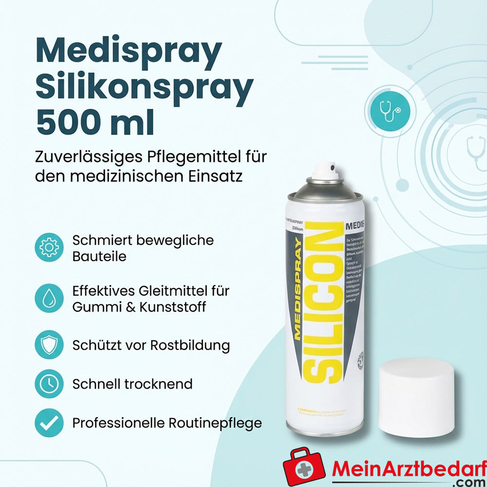 Medispray silicone spray 500 ml spray can for medical technology