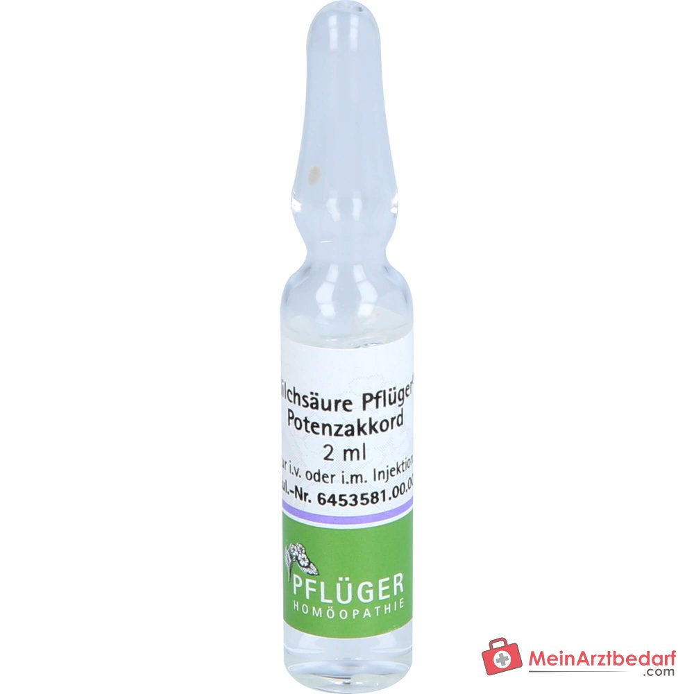 Pflüger Milchsäure Potenzakkord Acidum lacticum Dil. Ampullen 2 ml 10 Stück