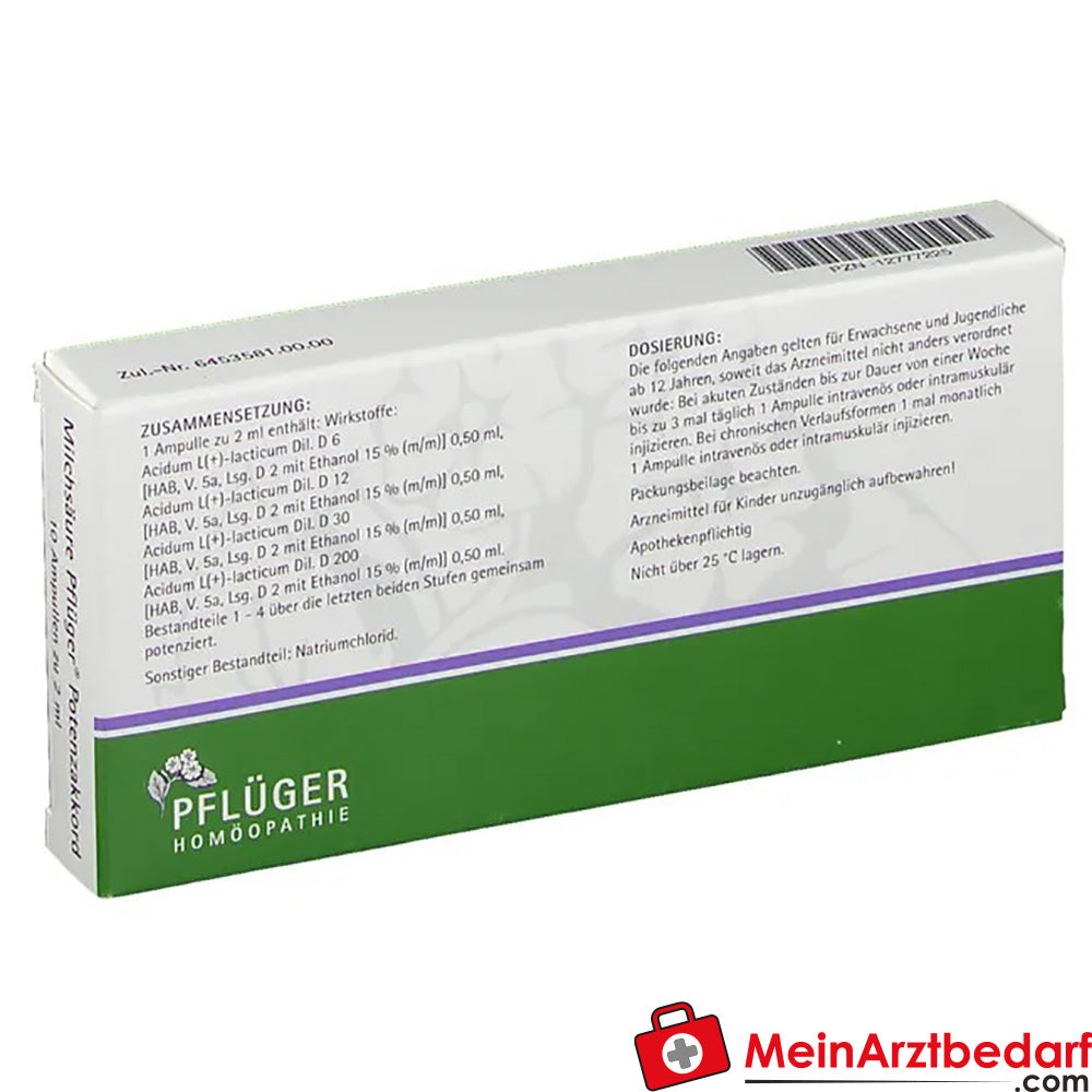 Milchsäure Pflüger® Potenzakkord.