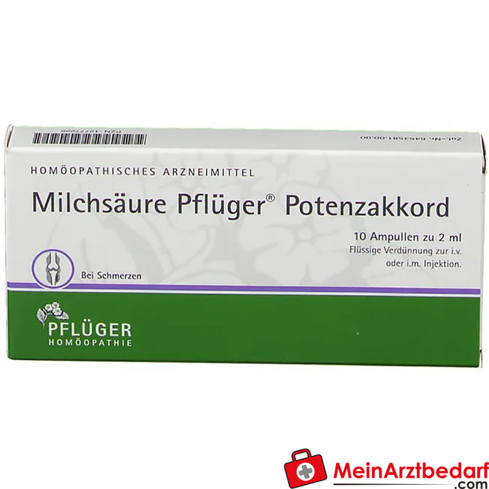 Acide lactique Pflüger® Accord de puissance