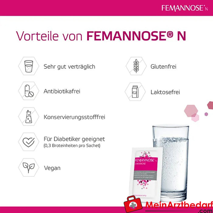 FEMANNOSE® N D-Mannoza, 14 x 2g