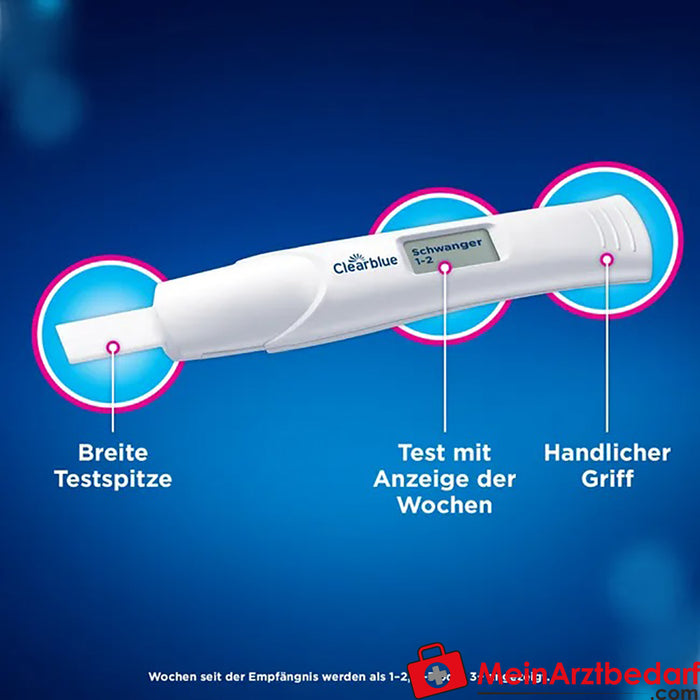 Clearblue® Prueba de embarazo con determinación de la semana, 1 ud.