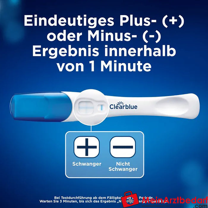 Clearblue® zwangerschapstest snelle detectie