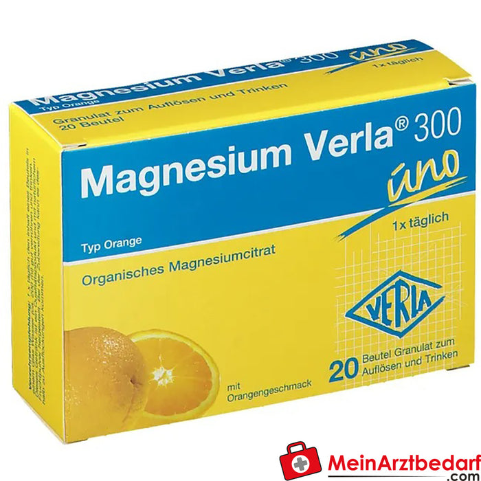 Magnezyum Verla® 300 uno Portakal, 20 Kapsül