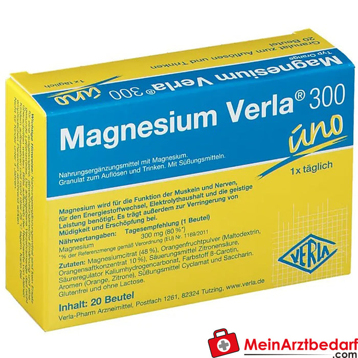 Magnesium Verla® 300 uno Orange, 20 kapsułek