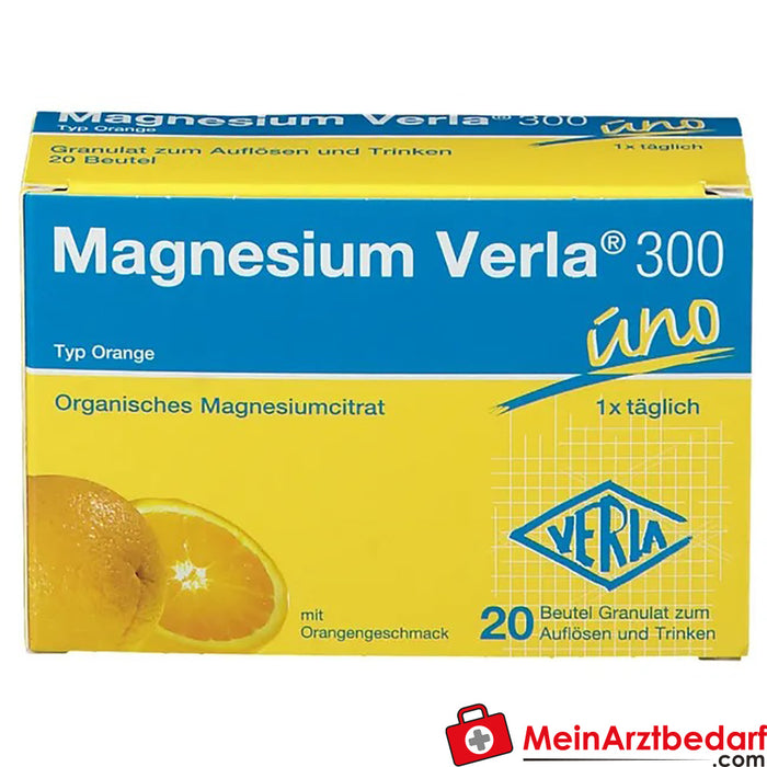 Magnesio Verla® 300 uno Naranja, 20 Cápsulas