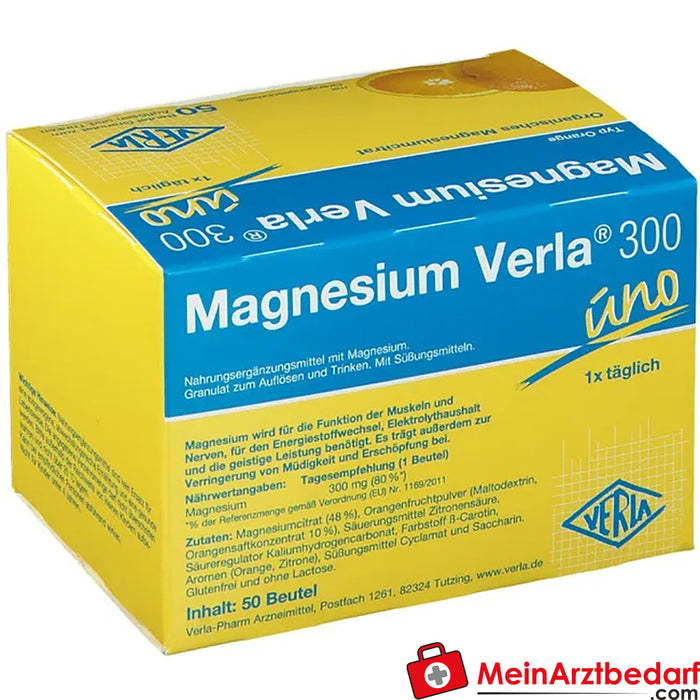 Magnesio Verla® 300 uno Naranja, 50 Cápsulas