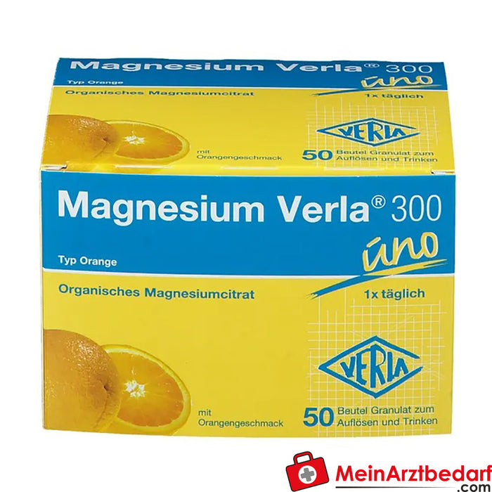 Magnezyum Verla® 300 uno Portakal, 50 Kapsül