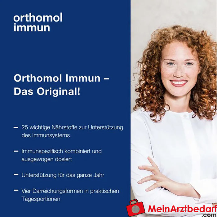 Orthomol Immun - C vitamini, D vitamini ve çinko içeren - tablet/kapsül, 30 adet.