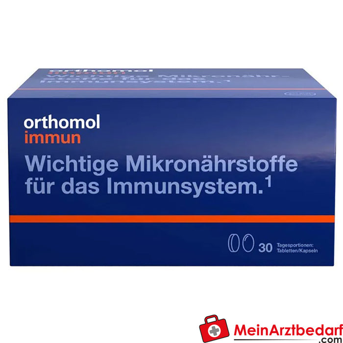 Orthomol Immun - com vitamina C, vitamina D e zinco - comprimidos/cápsulas, 30 unid.