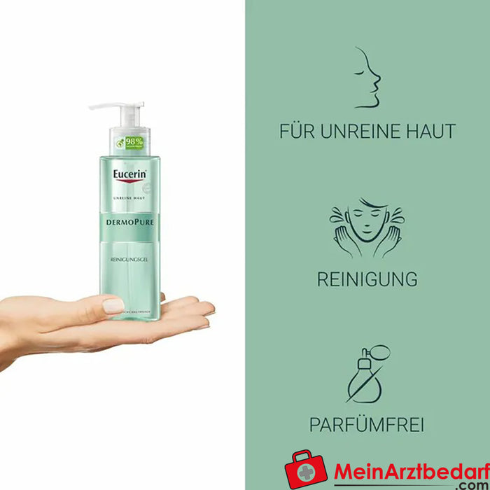 Eucerin® DermoPure Gel nettoyant - Contre les boutons et les impuretés de la peau, 200ml