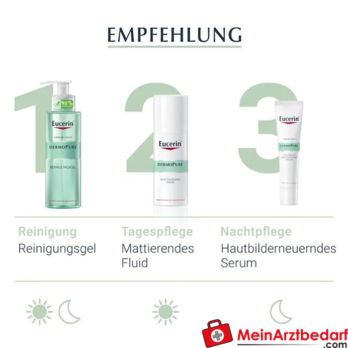 Eucerin® DermoPure Gel nettoyant - Contre les boutons et les impuretés de la peau, 200ml
