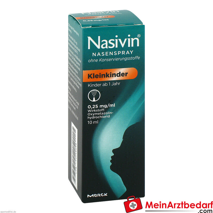 Nasivin nasal spray without preservatives for infants