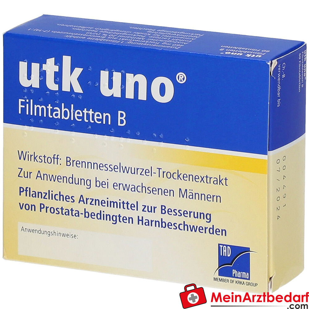 utk uno Filmtabletten B Brennnesselwurzel-Trockenextrakt Filmtabletten