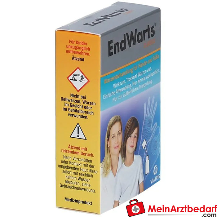 EndWarts CLASSIC: Solución con ácido fórmico contra verrugas y verrugas plantares, 3ml