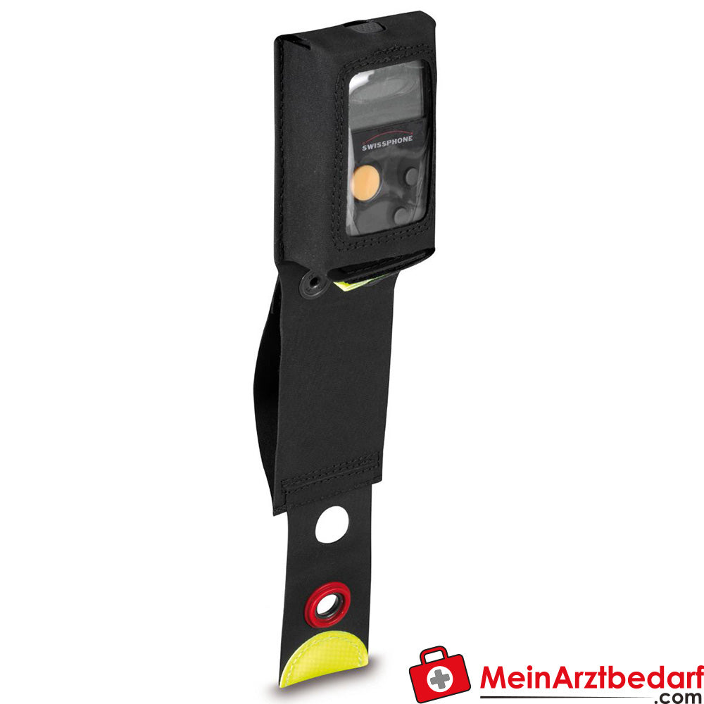 PAX Melderholster Gürtelholster für Swissphone QUADX35, BOSS 925/935 und Airbus P8ger, Kipp-Öffnung, Maße ab 6,5–11×3 cm