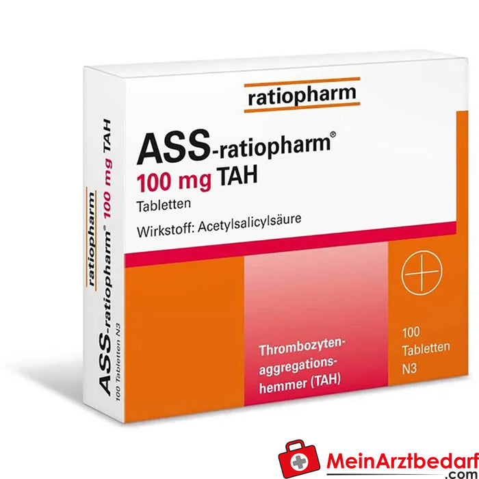 ASS-ratiopharm 100 毫克 TAH