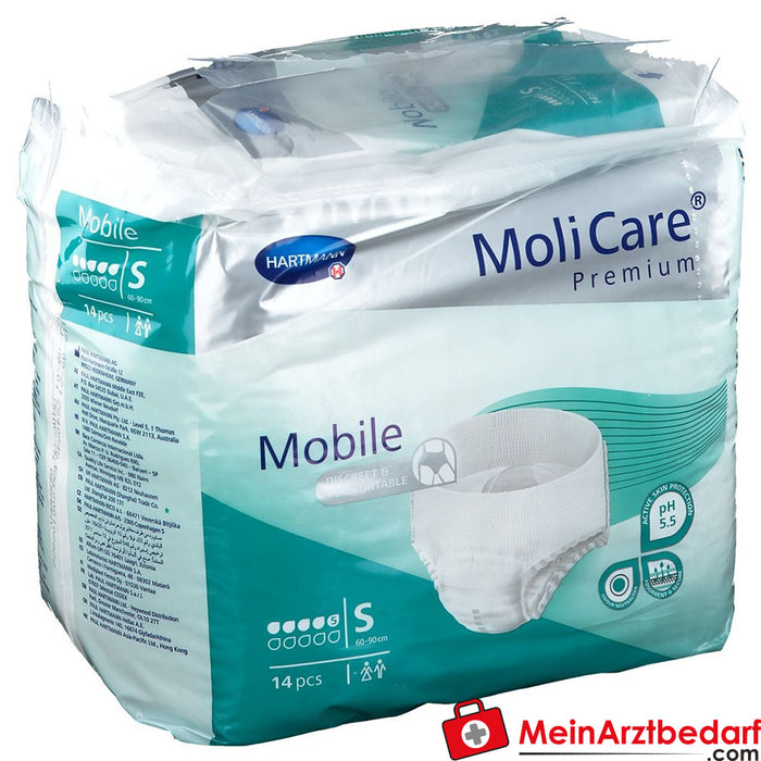 MoliCare® Premium Mobile 5 S 尺寸