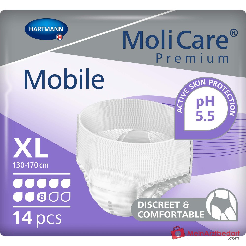 MoliCare Premium Mobile 8 kropli majtki jednorazowe XL, 56 szt.