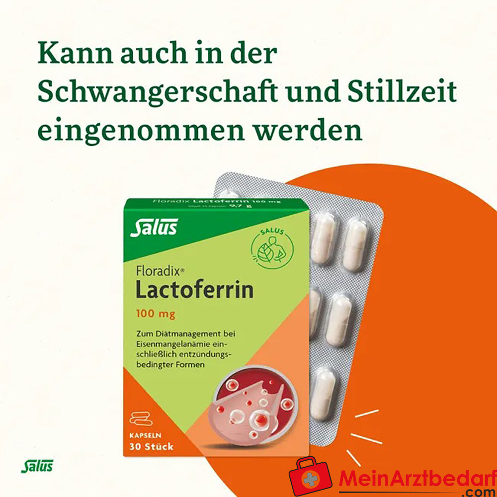 Salus® Floradix® Lactoferrin 100 mg, 30 St..