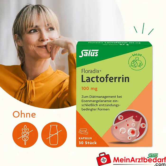Salus® Floradix® Lactoferrine 100 mg, 30 st.