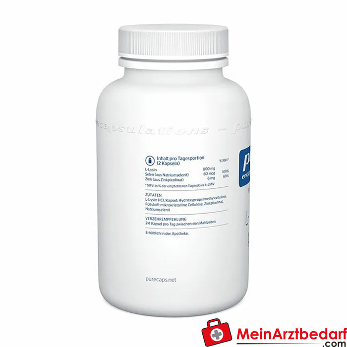 Pure Encapsulations® L-lysine Plus, 90 pcs.