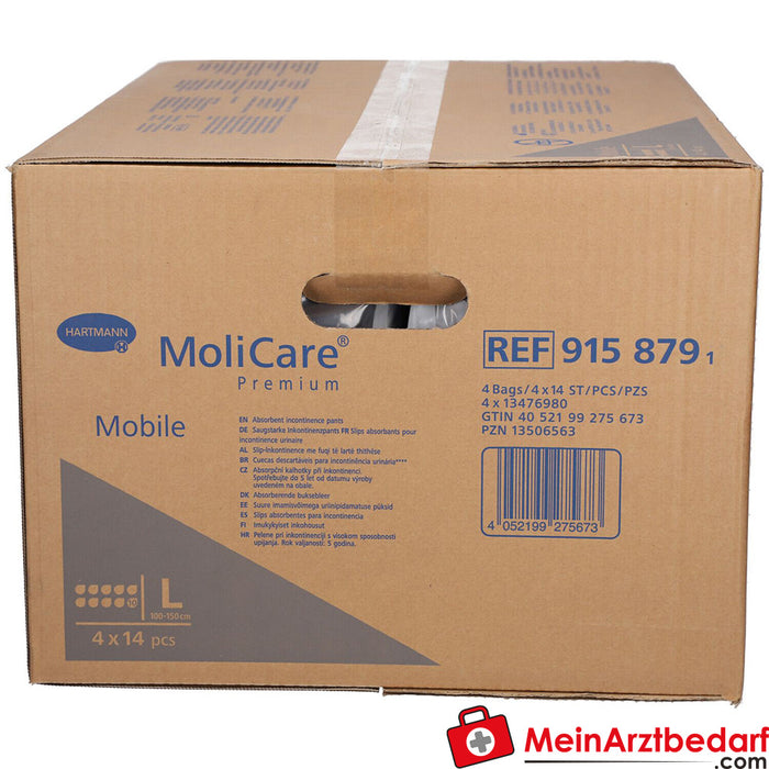 MoliCare® Premium Mobile 10 滴剂 L 号