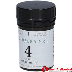 Schüßler Nr. 4 Kalium chloratum D6 Tabletten.
