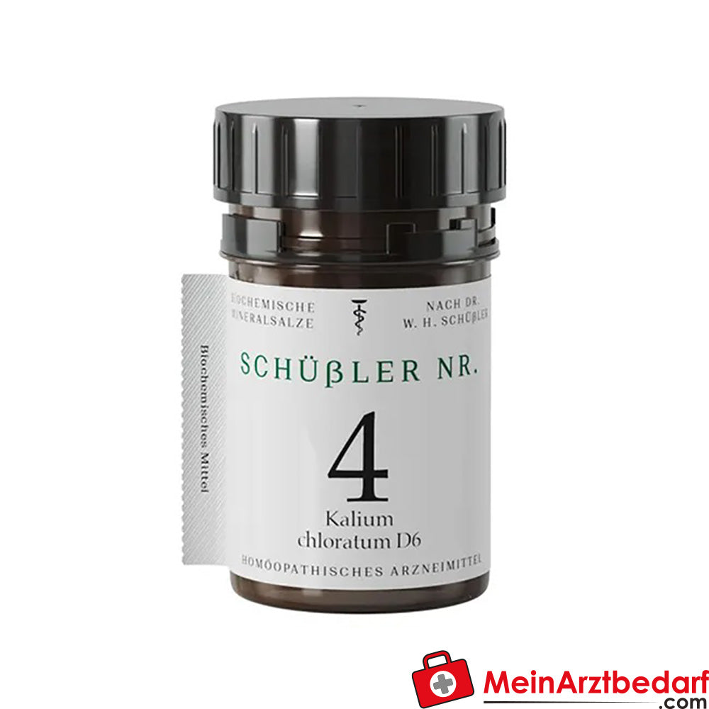 Schüßler Nr. 4 Kalium chloratum D6 Tabletten.