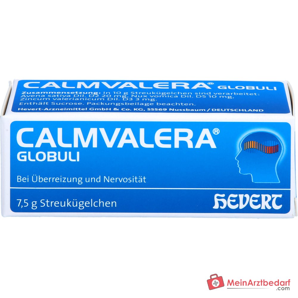 Calmvalera glóbulos Avena sativa D2, Nux vomica D5, Zincum valerianicum D3 7,5 g