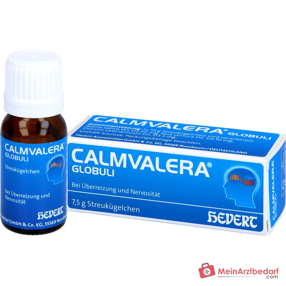 Calmvalera glóbulos Avena sativa D2, Nux vomica D5, Zincum valerianicum D3 7,5 g