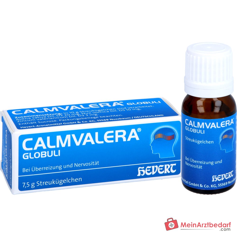 Calmvalera glóbulos Avena sativa D2, Nux vomica D5, Zincum valerianicum D3 7,5 g