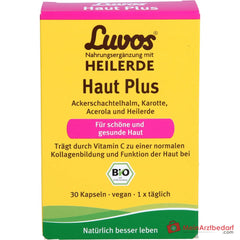 Luvos Heilerde Bio Haut Plus Vitamin C / Silizium / Piperin Kapseln, 30 St..