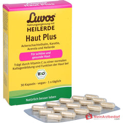 Luvos Heilerde Bio Haut Plus Vitamin C / Silizium / Piperin Kapseln, 30 St..
