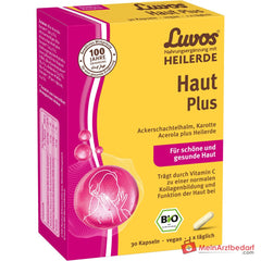 Luvos Heilerde Bio Haut Plus Vitamin C / Silizium / Piperin Kapseln, 30 St..