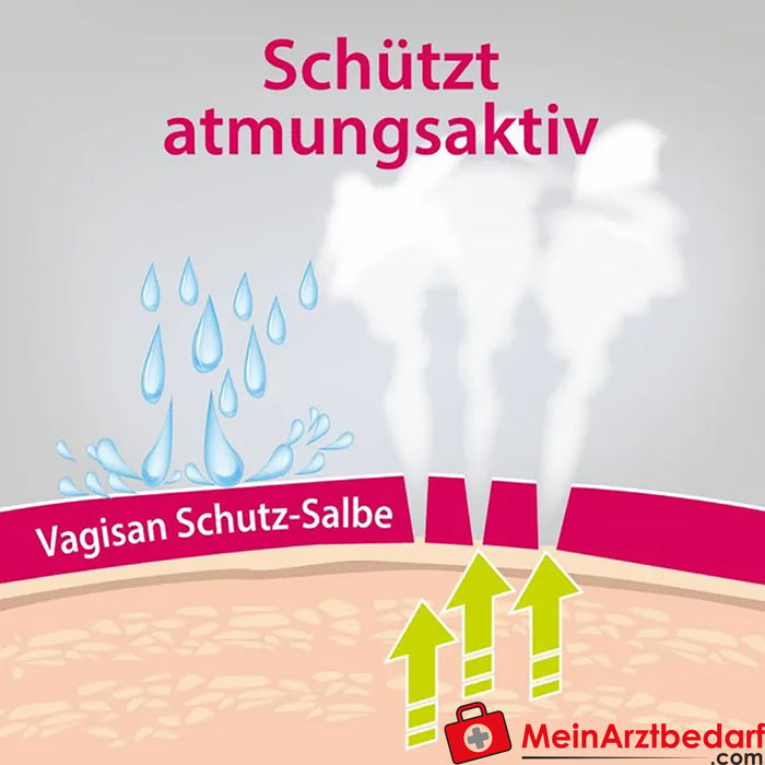 Unguento protettivo Vagisan: crema traspirante per la protezione delle ferite, 75ml