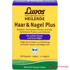 Luvos Heilerde Bio Haar & Nagel Plus Selen / Vitamin C Kapseln, 60 St..