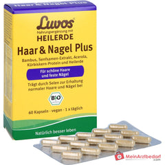 Luvos Heilerde Bio Haar & Nagel Plus Selen / Vitamin C Kapseln, 60 St..