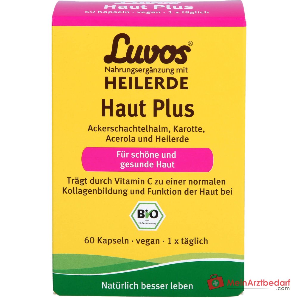 Luvos Heilerde Bio Haut Plus Vitamin C / Silizium / Piperin Kapseln, 60 St..