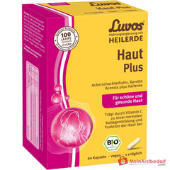 Luvos Heilerde Bio Haut Plus Vitamin C / Silizium / Piperin Kapseln, 60 St..