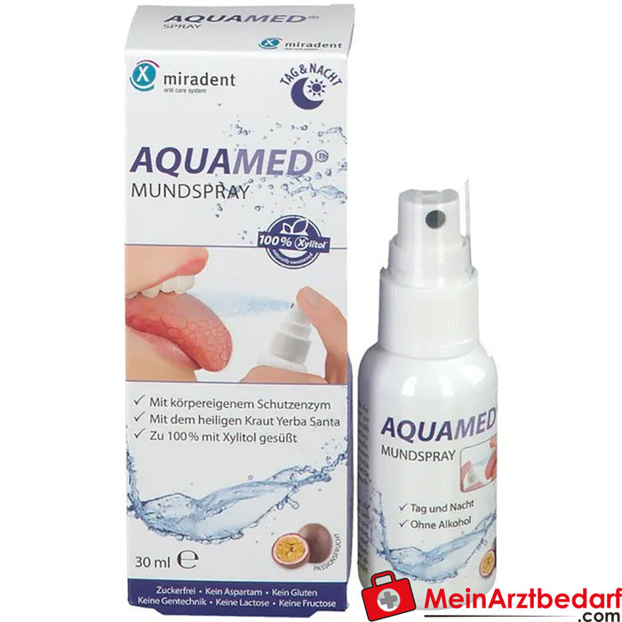 miradent Aquamed Spray contre la sécheresse buccale, 30ml