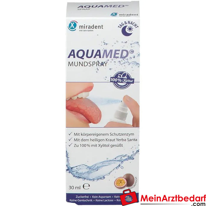 miradent Aquamed Spray contre la sécheresse buccale, 30ml