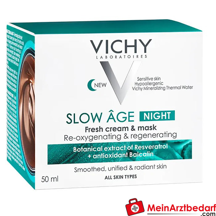 VICHY Slow Age Noche - Crema y Mascarilla Regeneradora, 50ml