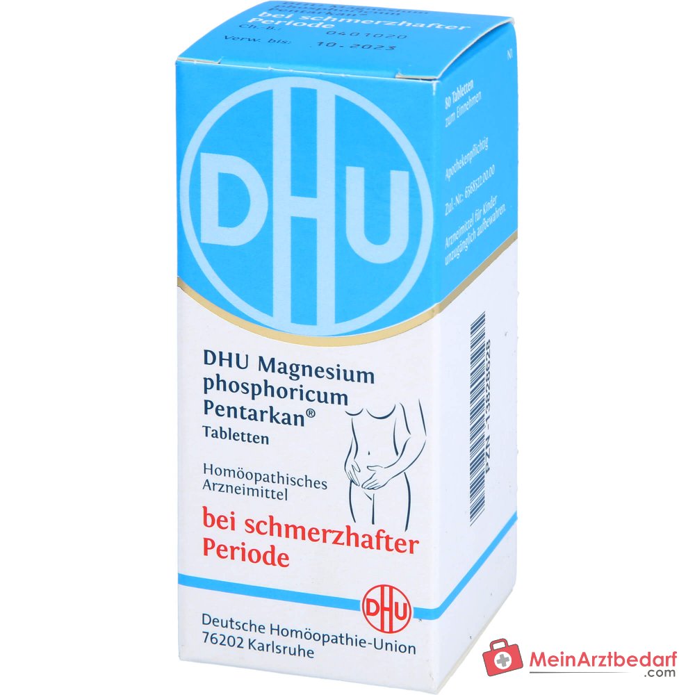 DHU Magnesium phosphoricum Pentarkan Magnesium phosphoricum / Chamomilla / Colocynthis / Potentilla anserina / Aesculus Tabletten, 80 St.